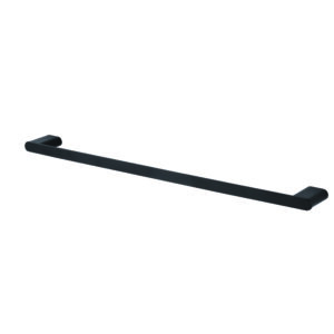 Single Towel Rail - Matt Black