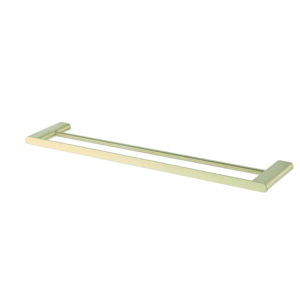 Double  Towel Rail - Brushed Brass