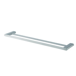 Double Towel Rail - Brushed Nickel